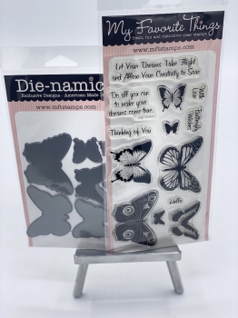 MFT Die-Namics Stanz & Stempel Set - Winged Beauties